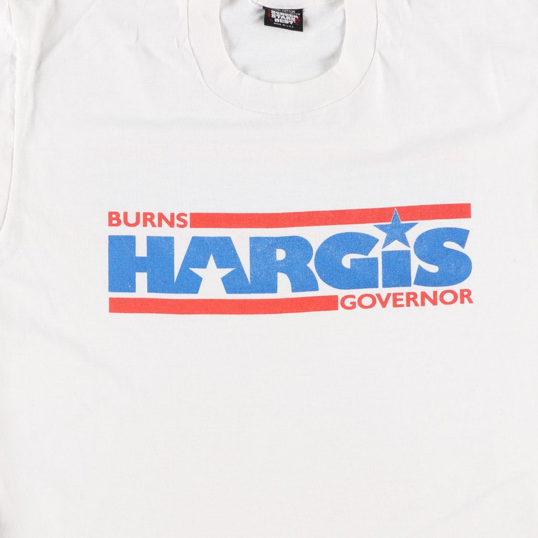 90'S Screen Stars Best Printed T-shirt Made in USA Men's XL Vintage cotton white type Vintage Second Hand
