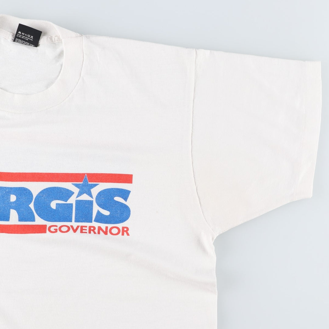 90'S Screen Stars Best Printed T-shirt Made in USA Men's XL Vintage cotton white type Vintage Second Hand
