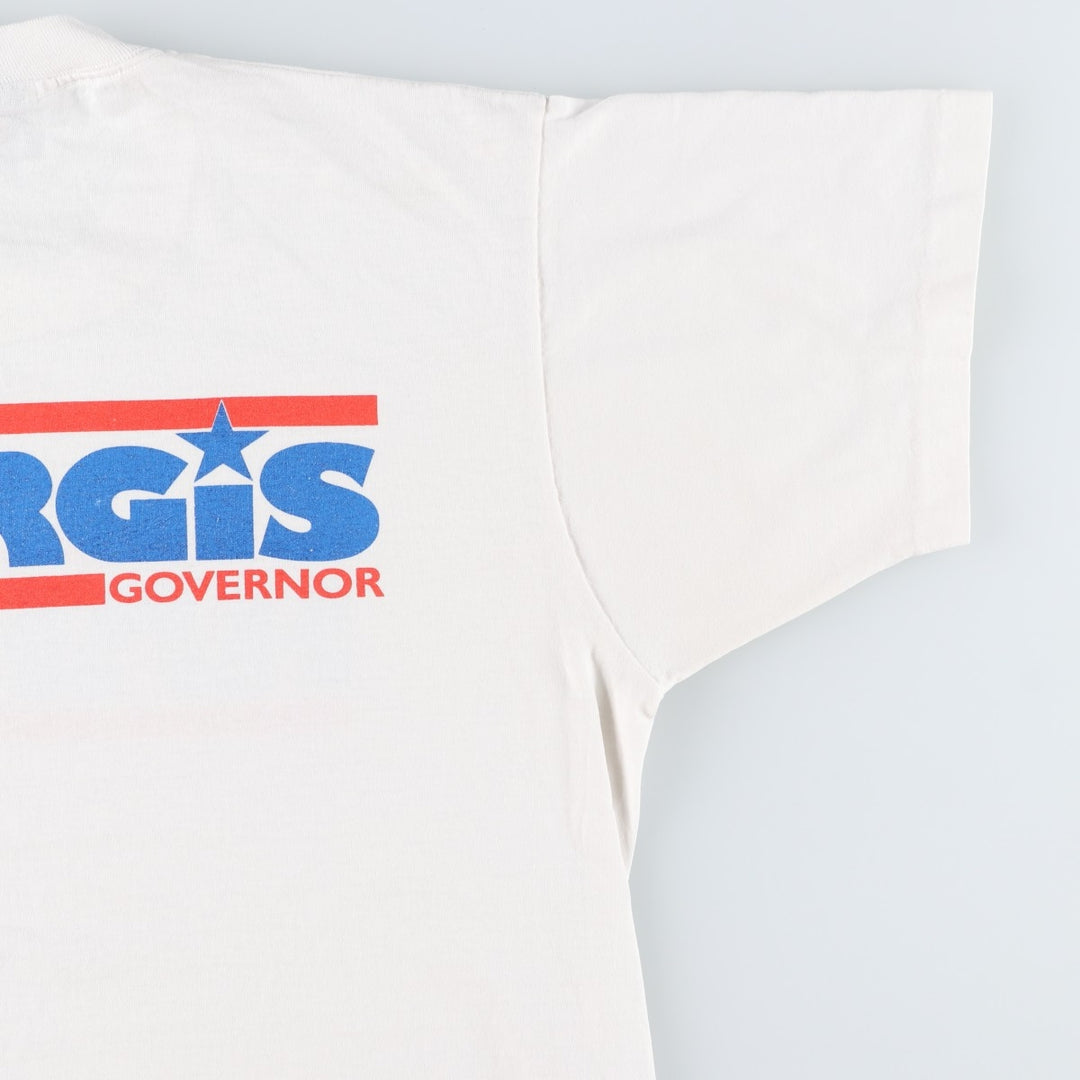 90'S Screen Stars Best Printed T-shirt Made in USA Men's XL Vintage cotton white type Vintage Second Hand