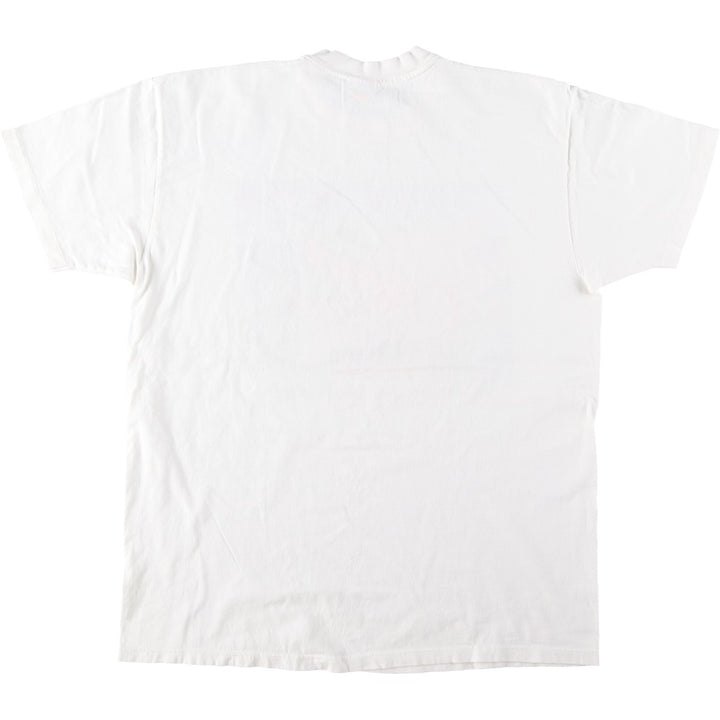 90'S STEDMAN Super HI CRU Print T-Shirt, Made in USA, Men's XL equivalent, Vintage cotton white type Vintage Second Hand