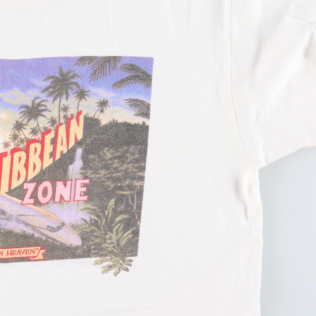 90'S STEDMAN Super HI CRU Print T-Shirt, Made in USA, Men's XL equivalent, Vintage cotton white type Vintage Second Hand