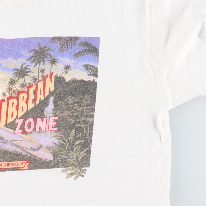 90'S STEDMAN Super HI CRU Print T-Shirt, Made in USA, Men's XL equivalent, Vintage cotton white type Vintage Second Hand