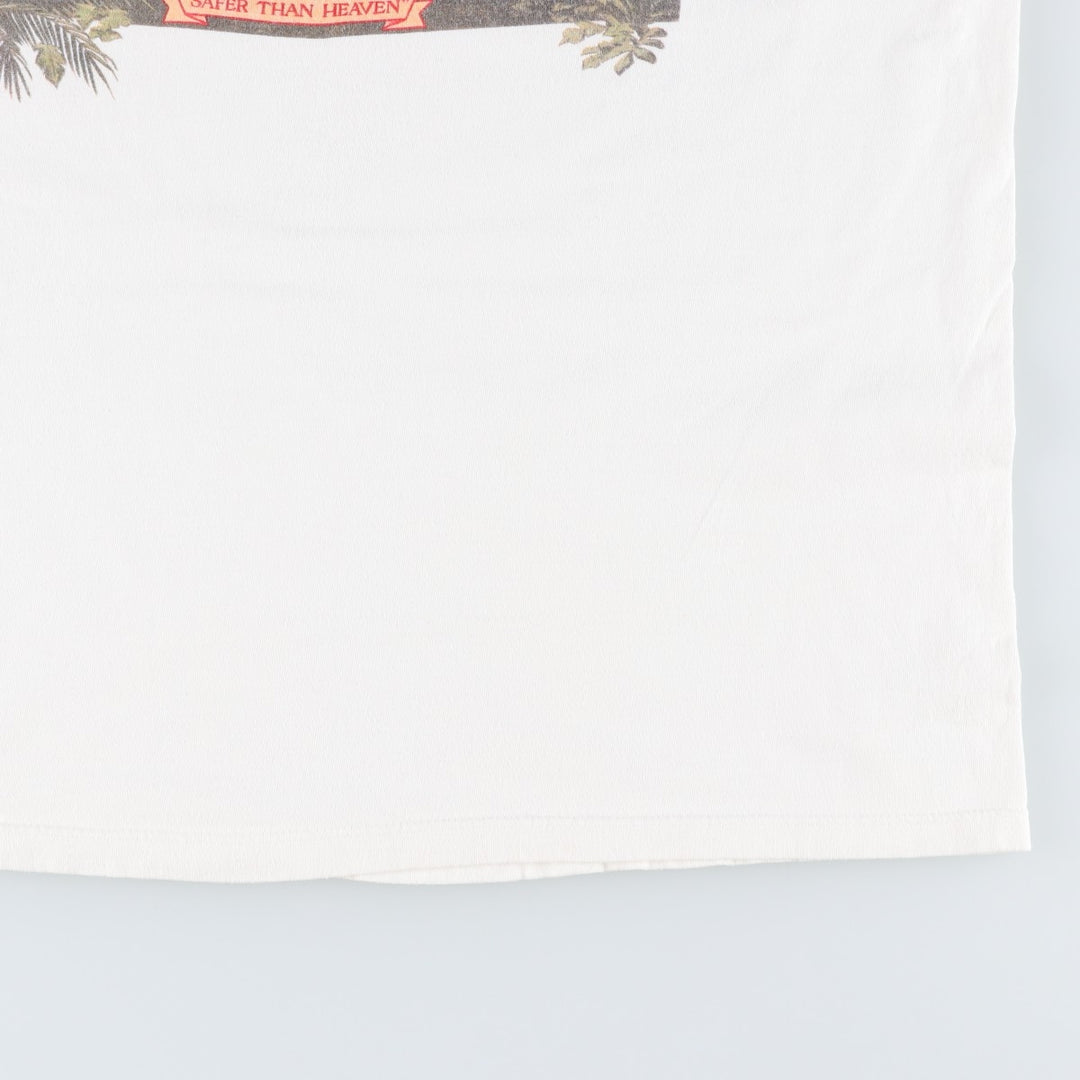 90'S STEDMAN Super HI CRU Print T-Shirt, Made in USA, Men's XL equivalent, Vintage cotton white type Vintage Second Hand