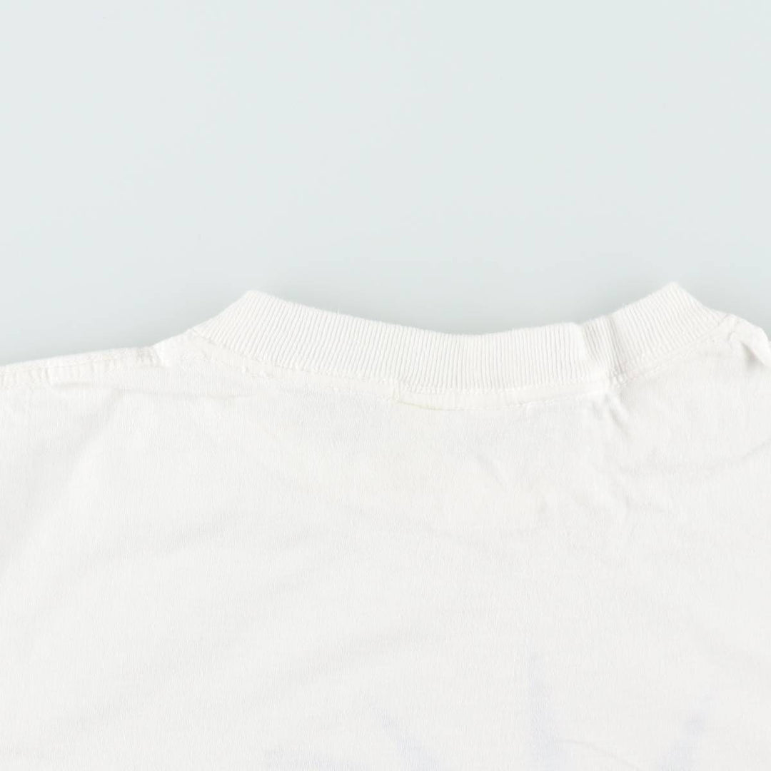 80'S SHORT HILLS TEE Print T-Shirt, Men's XL equivalent, Vintage cotton white type Vintage Second Hand