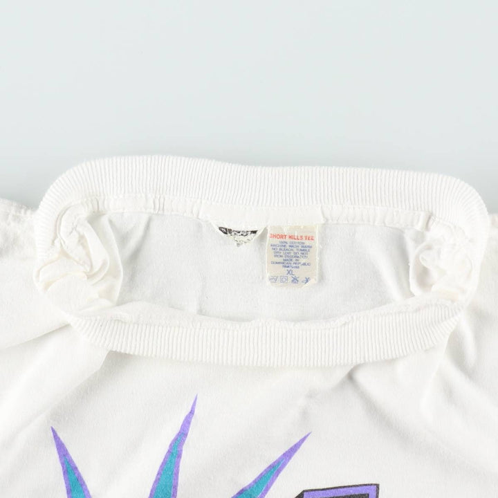 80'S SHORT HILLS TEE Print T-Shirt, Men's XL equivalent, Vintage cotton white type Vintage Second Hand