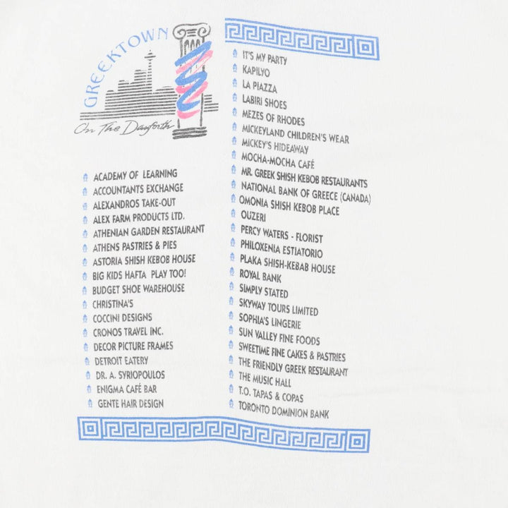 90'S Fruit of the Loom printed T-shirt, made in Canada, men's XL size, vintage cotton white type Vintage Second Hand