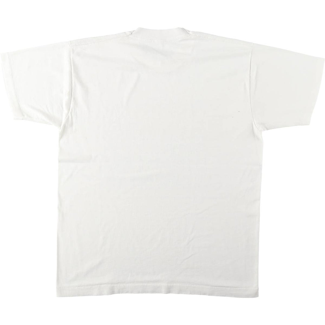 Printed T-shirt, men's size XL unclear white type Vintage Second Hand