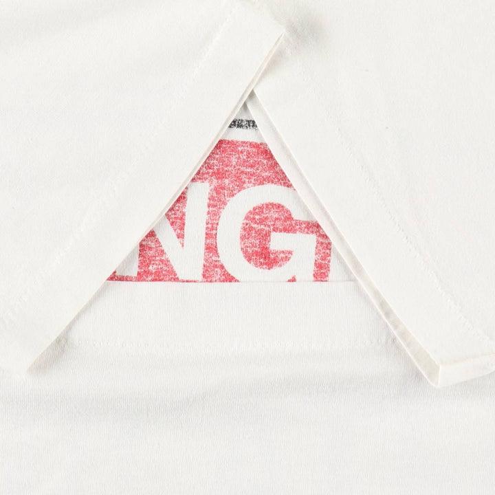 Printed T-shirt, men's size XL unclear white type Vintage Second Hand