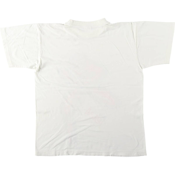 Printed T-shirt, men's size XL unclear white type Vintage Second Hand