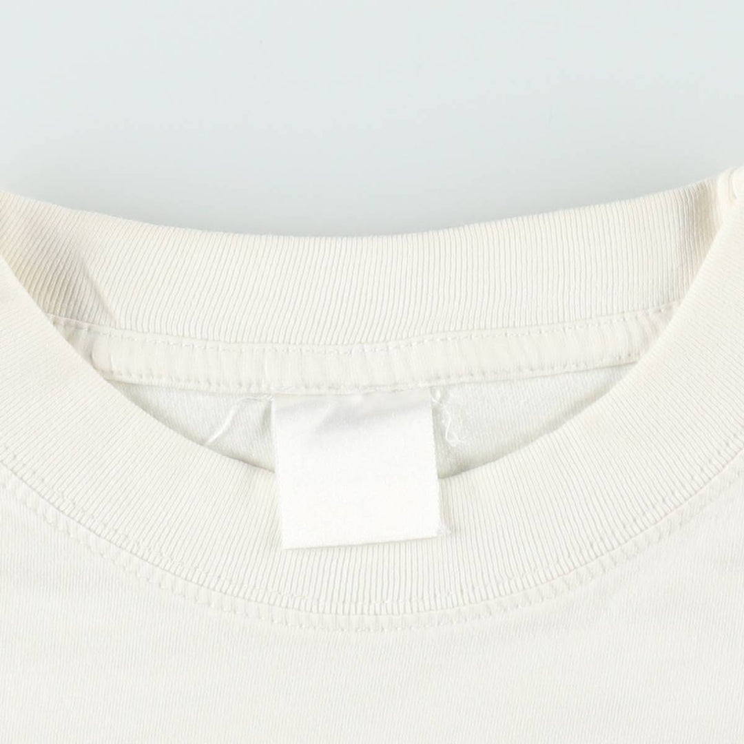 Printed T-shirt, men's size XL unclear white type Vintage Second Hand