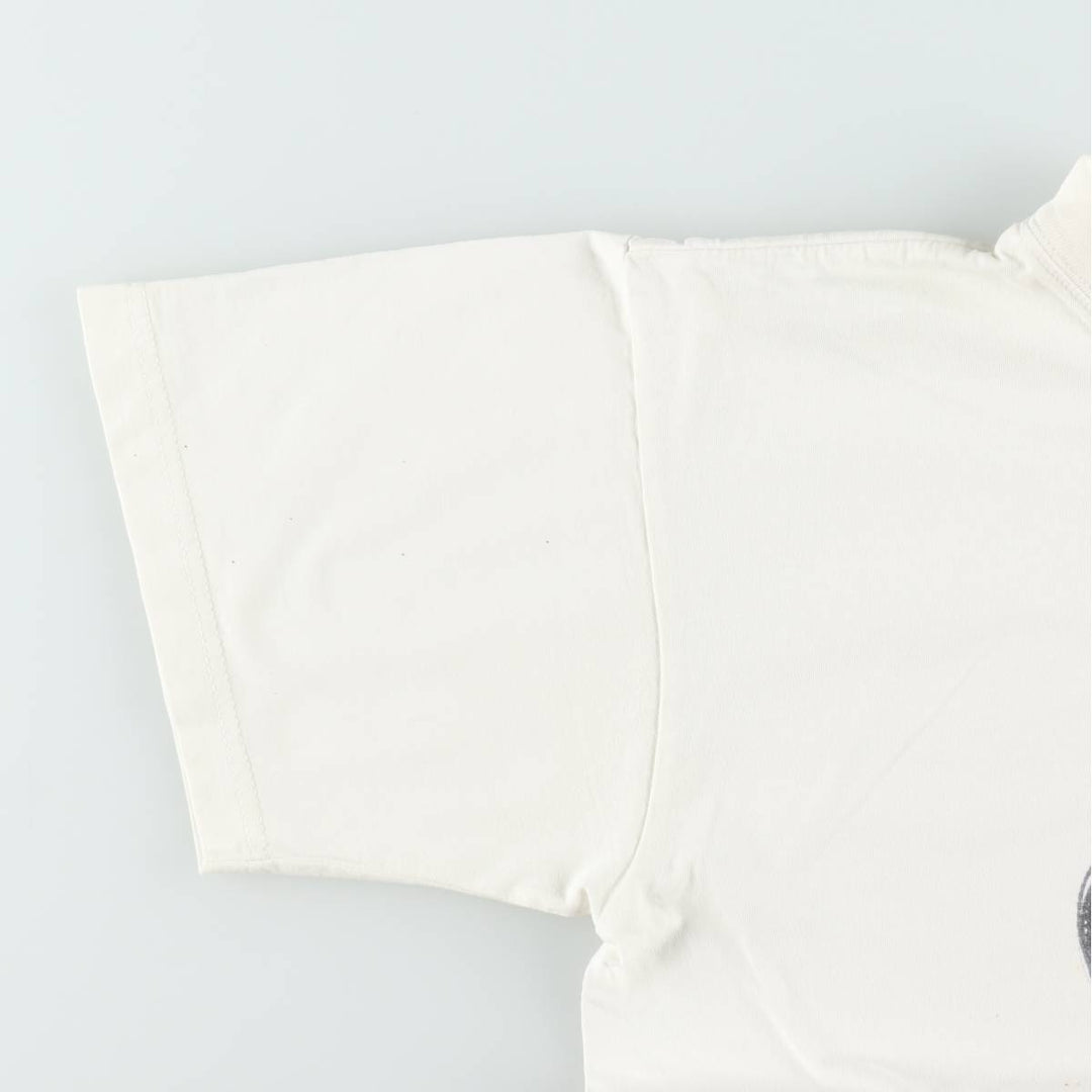 Printed T-shirt, men's size XL unclear white type Vintage Second Hand