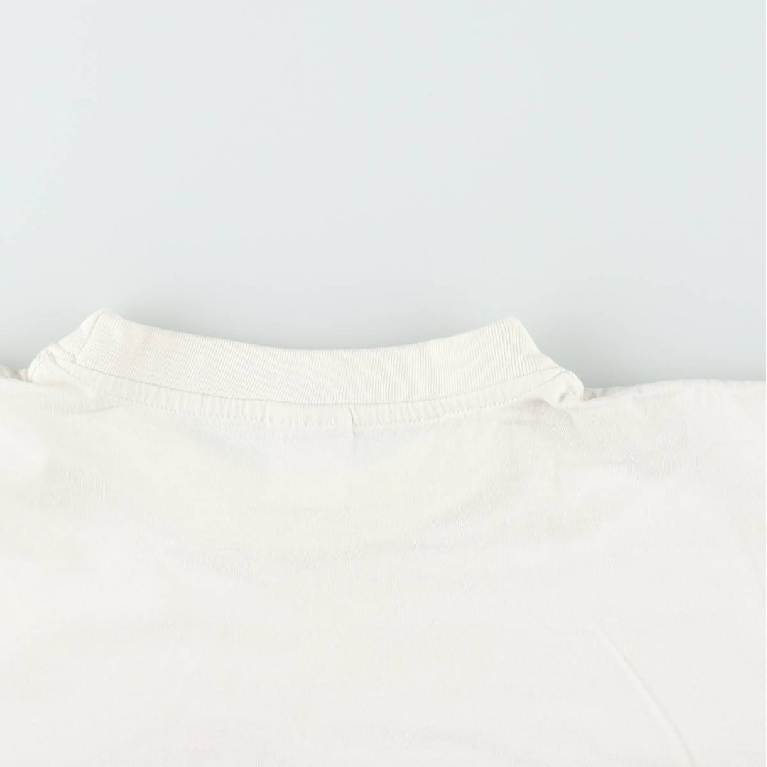 Printed T-shirt, men's size XL unclear white type Vintage Second Hand