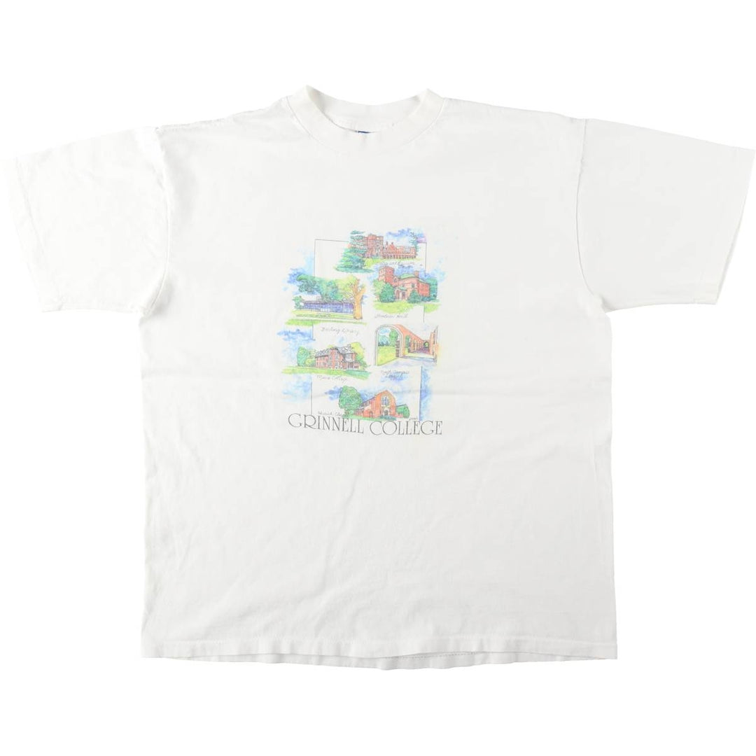 90'S All Sport Print T-shirt Made in USA Men's XL Vintage cotton white type Vintage Second Hand