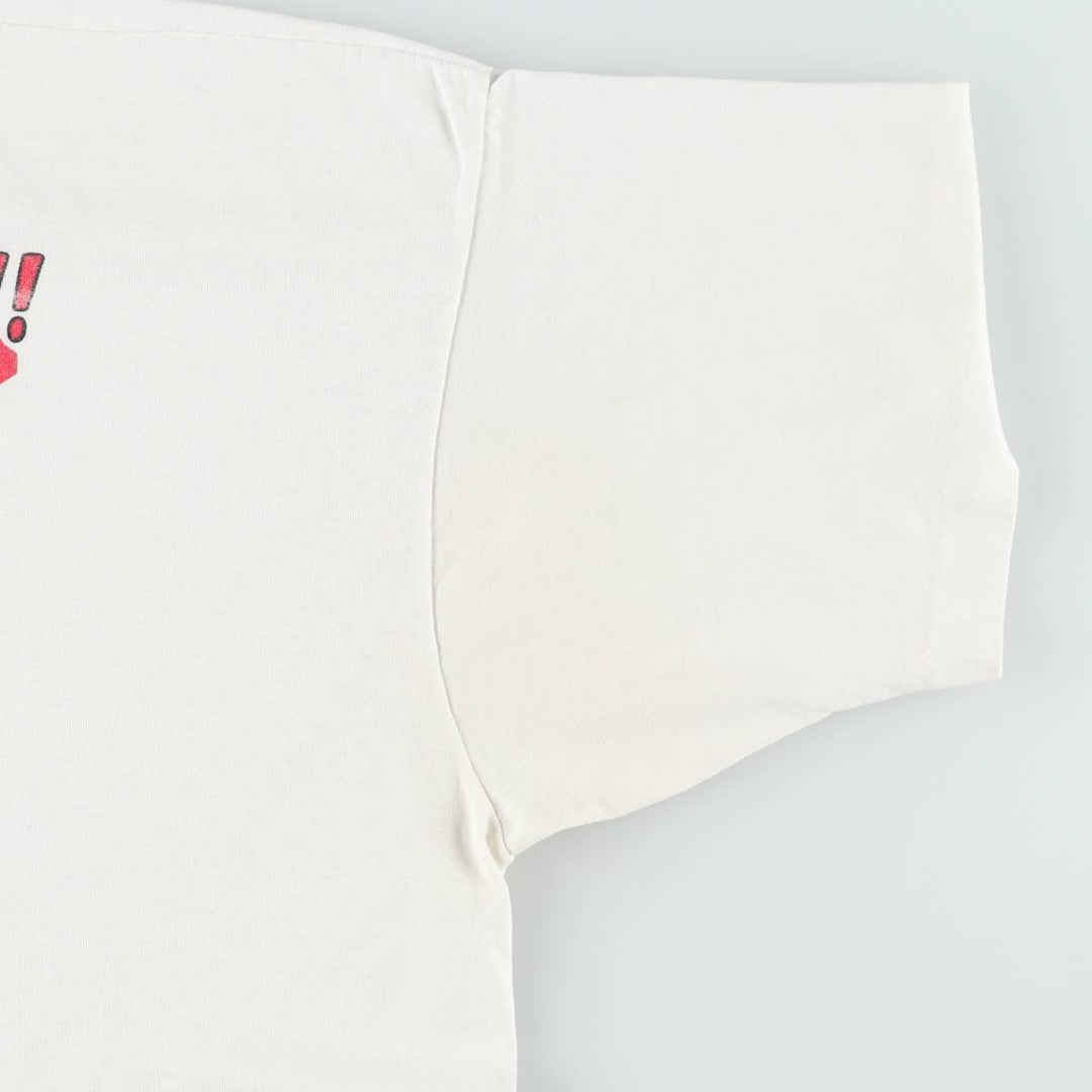 90s-00'S Fruit of the Loom Best Print T-Shirt, Men's XL equivalent, Vintage cotton white type Vintage Second Hand