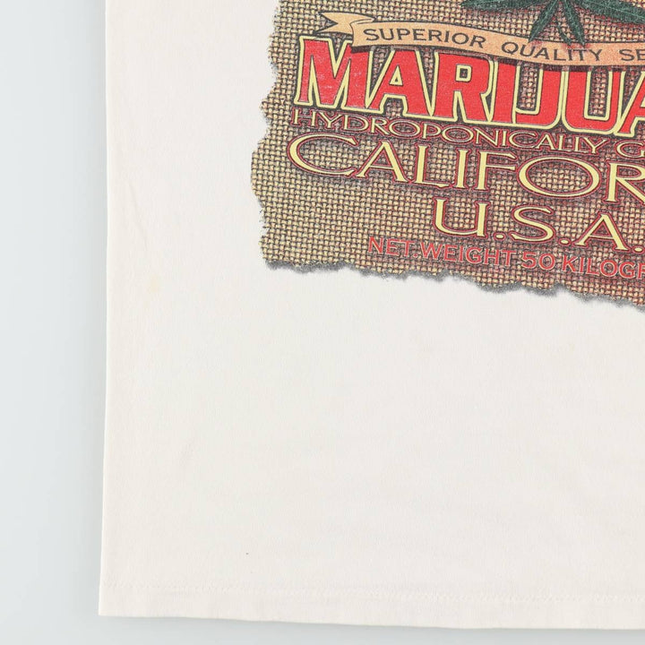 90'S All Sport MAXWEIGHT Print T-Shirt, Men's XL equivalent, Vintage cotton white type Vintage Second Hand