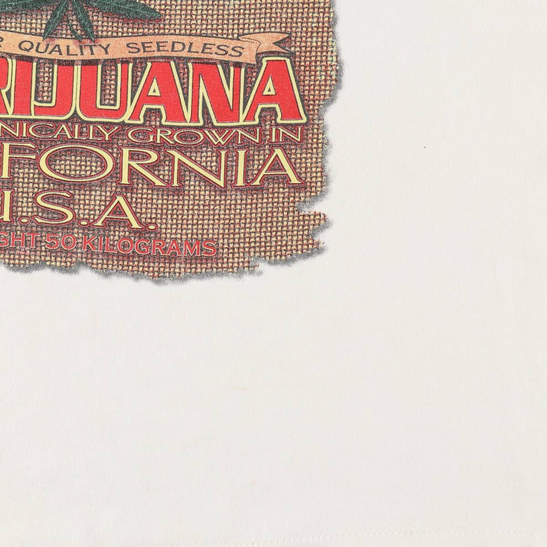 90'S All Sport MAXWEIGHT Print T-Shirt, Men's XL equivalent, Vintage cotton white type Vintage Second Hand
