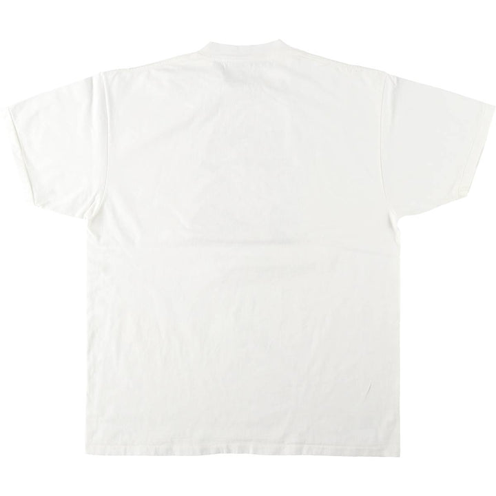 90'S ONEITA POWERPRO Print T-Shirt, Men's XL equivalent, Vintage cotton white type Vintage Second Hand