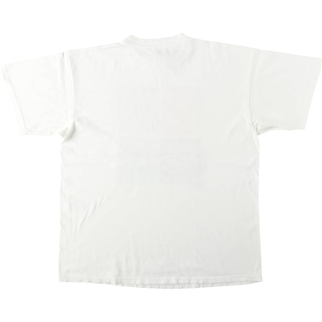 90'S MAZE Peace Sign Print T-Shirt, Made in USA, Men's XL (approx.), Vintage cotton white type Vintage Second Hand