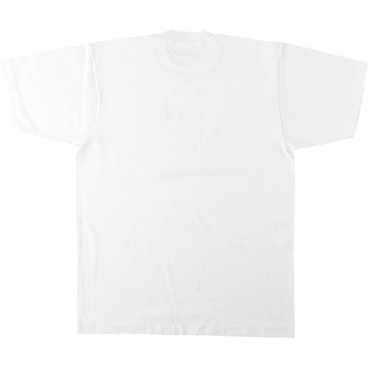 90'S Fruit of the Loom parody print T-shirt, made in USA, men's size L equivalent, vintage. cotton white type Vintage Second Hand
