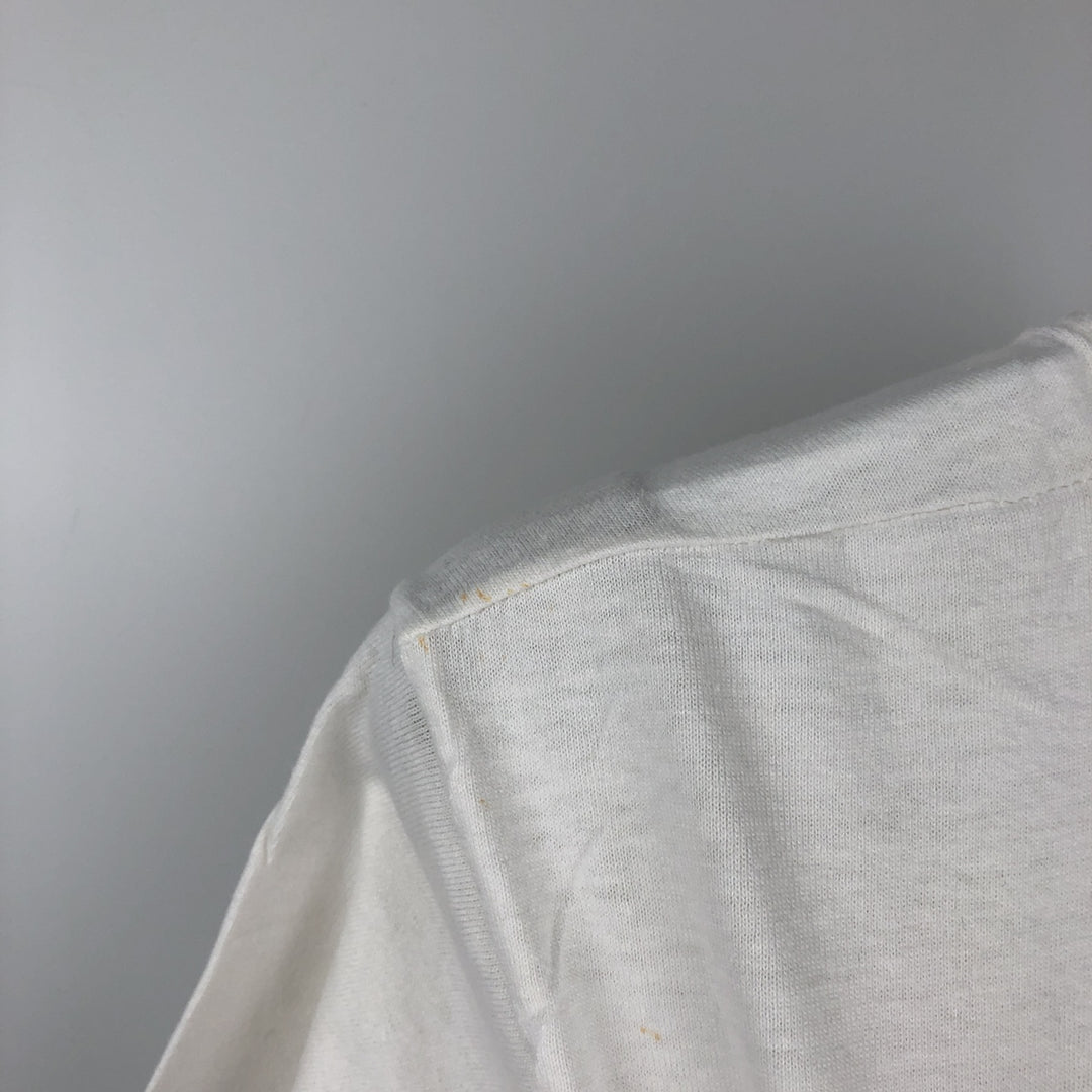 80s-90'S Screen Stars message print T-shirt, made in USA, men's size M equivalent, vintage. cotton white type Vintage Second Hand