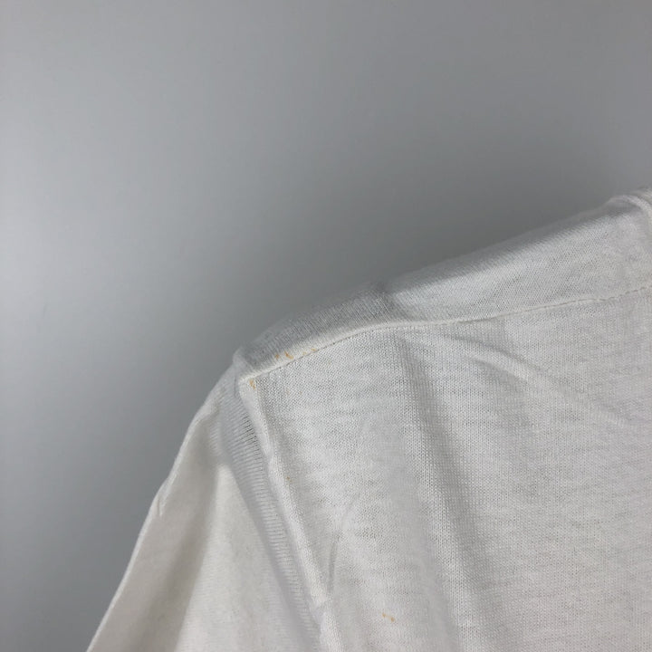 80s-90'S Screen Stars message print T-shirt, made in USA, men's size M equivalent, vintage. cotton white type Vintage Second Hand