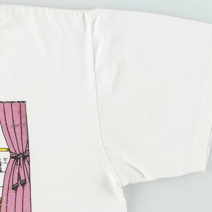90'S ONEITA POWER 50plus Print T-Shirt, Men's Size L (Equivalent), Vintage cotton white type Vintage Second Hand