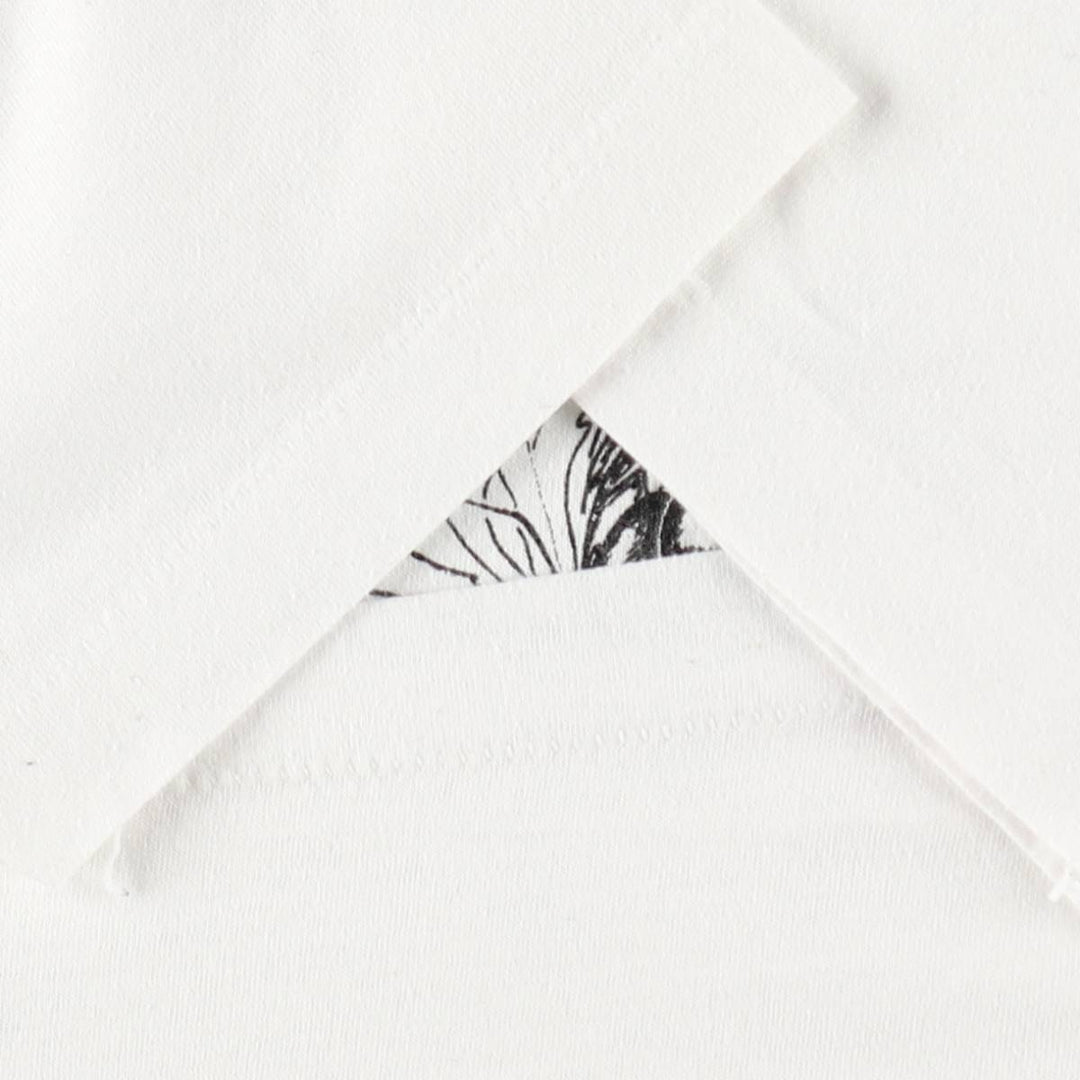 80'S printed T-shirt, men's size M equivalent, vintage. unclear white type Vintage Second Hand