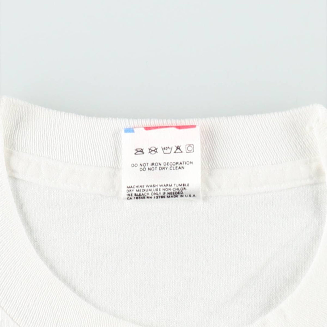 80'S Fruit of the Loom THE FAR SIDE Art T-shirt, Made in USA, Men's Size L (approx.), Vintage cotton white type Vintage Second Hand