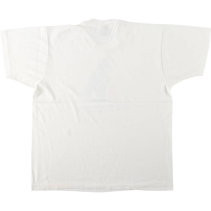 80's SCREEN STARS BEST Printed T-shirt Made in USA Men's XL Vintage cotton white type Vintage Second Hand