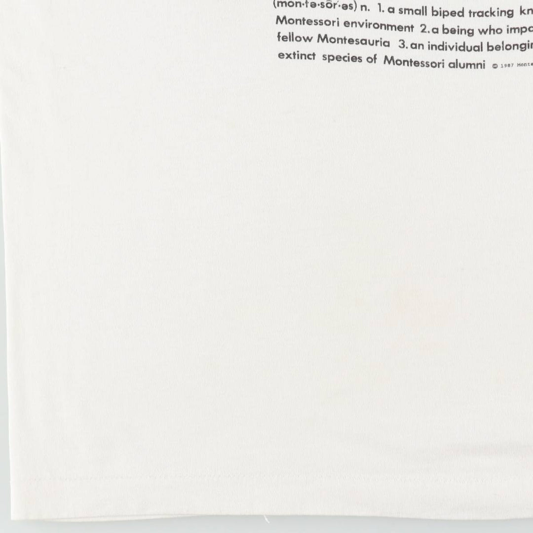 80's SCREEN STARS BEST Printed T-shirt Made in USA Men's XL Vintage cotton white type Vintage Second Hand