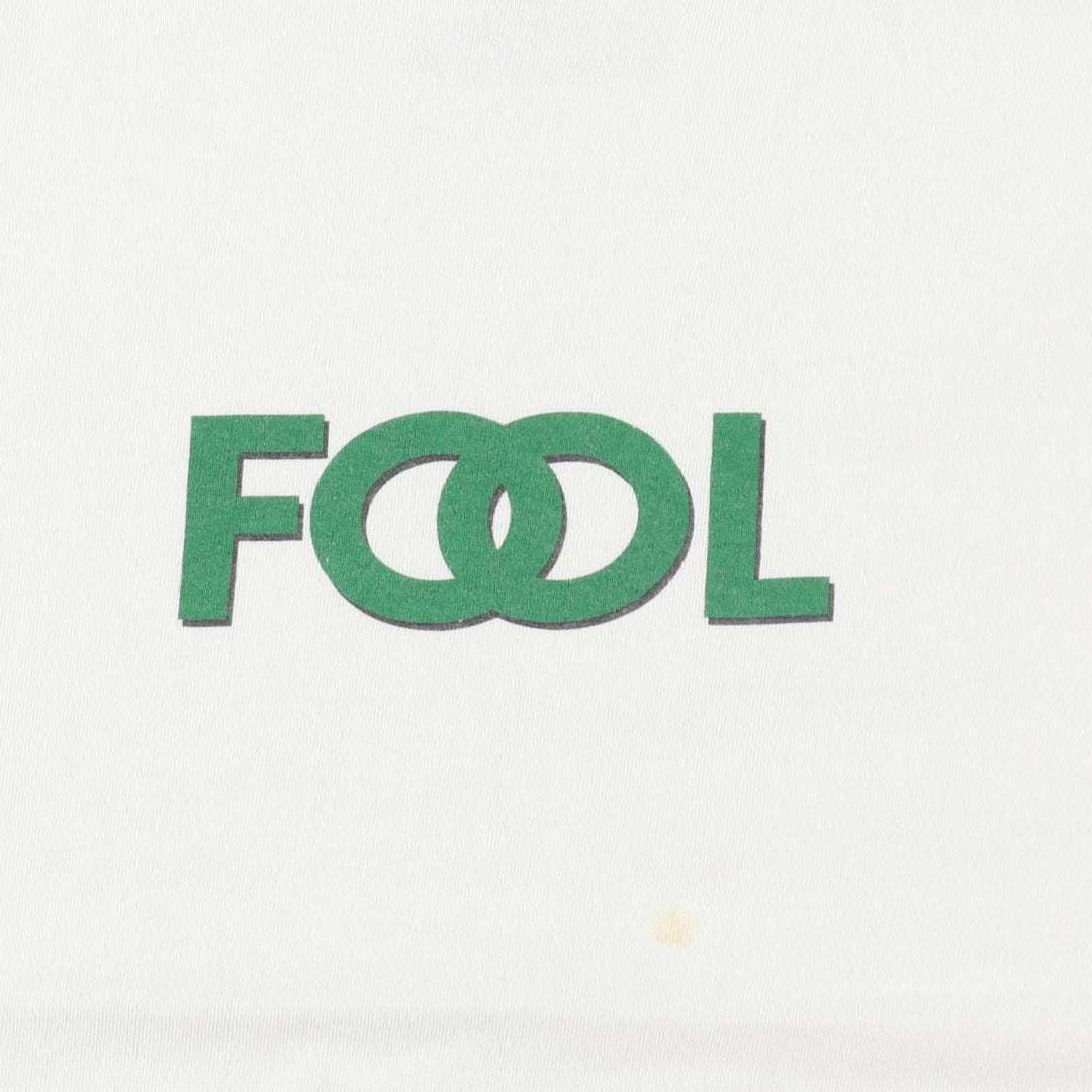 ~90'S Split Print T-Shirt, Men's XL equivalent, Vintage cotton white type Vintage Second Hand