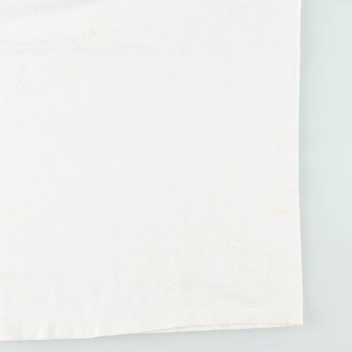 ~90'S Split Print T-Shirt, Men's XL equivalent, Vintage cotton white type Vintage Second Hand