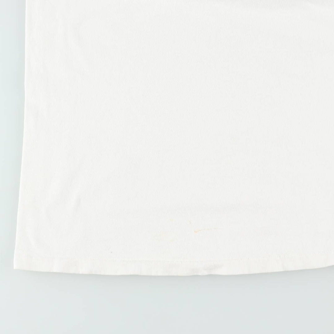 ~90'S Split Print T-Shirt, Men's XL equivalent, Vintage cotton white type Vintage Second Hand