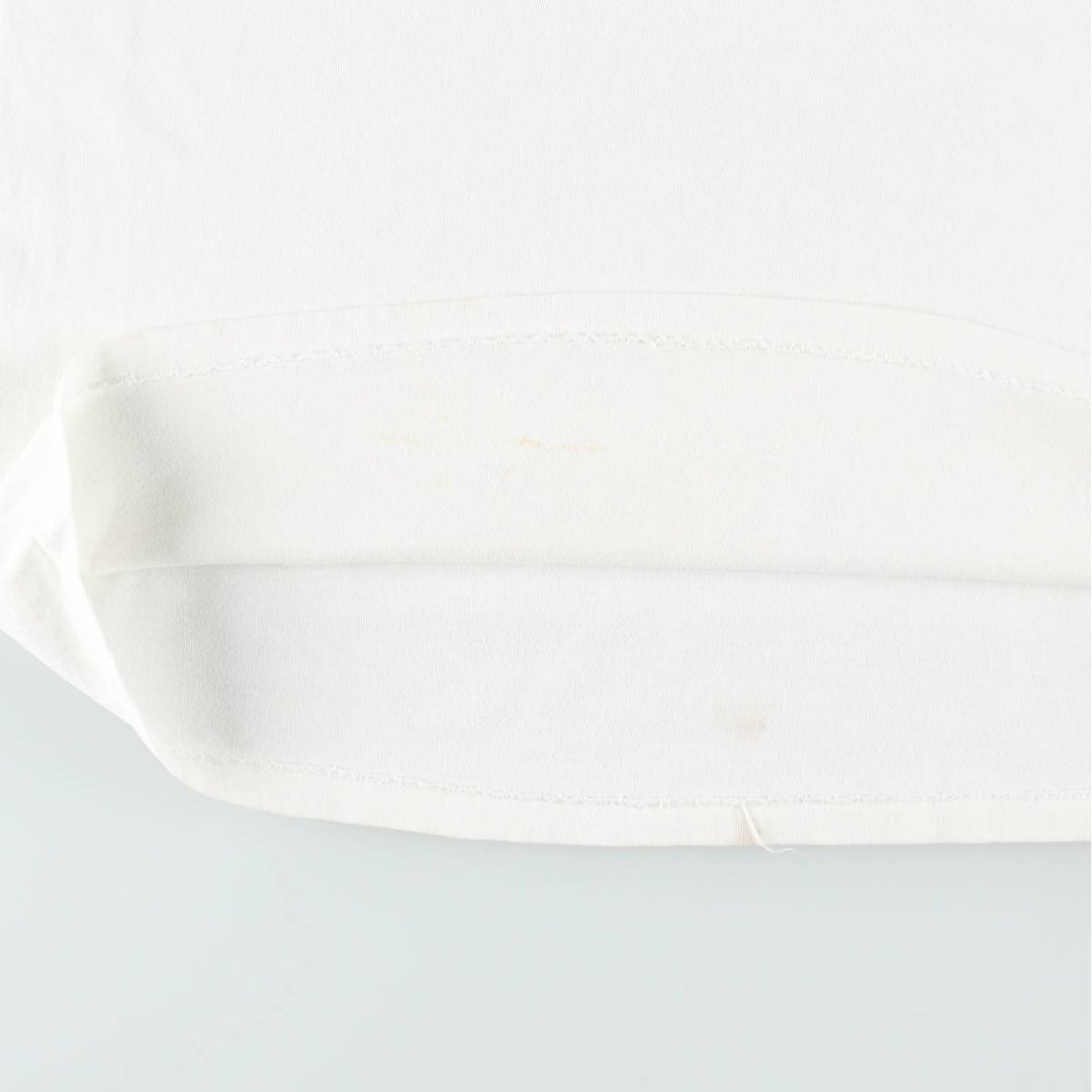 ~90'S Split Print T-Shirt, Men's XL equivalent, Vintage cotton white type Vintage Second Hand