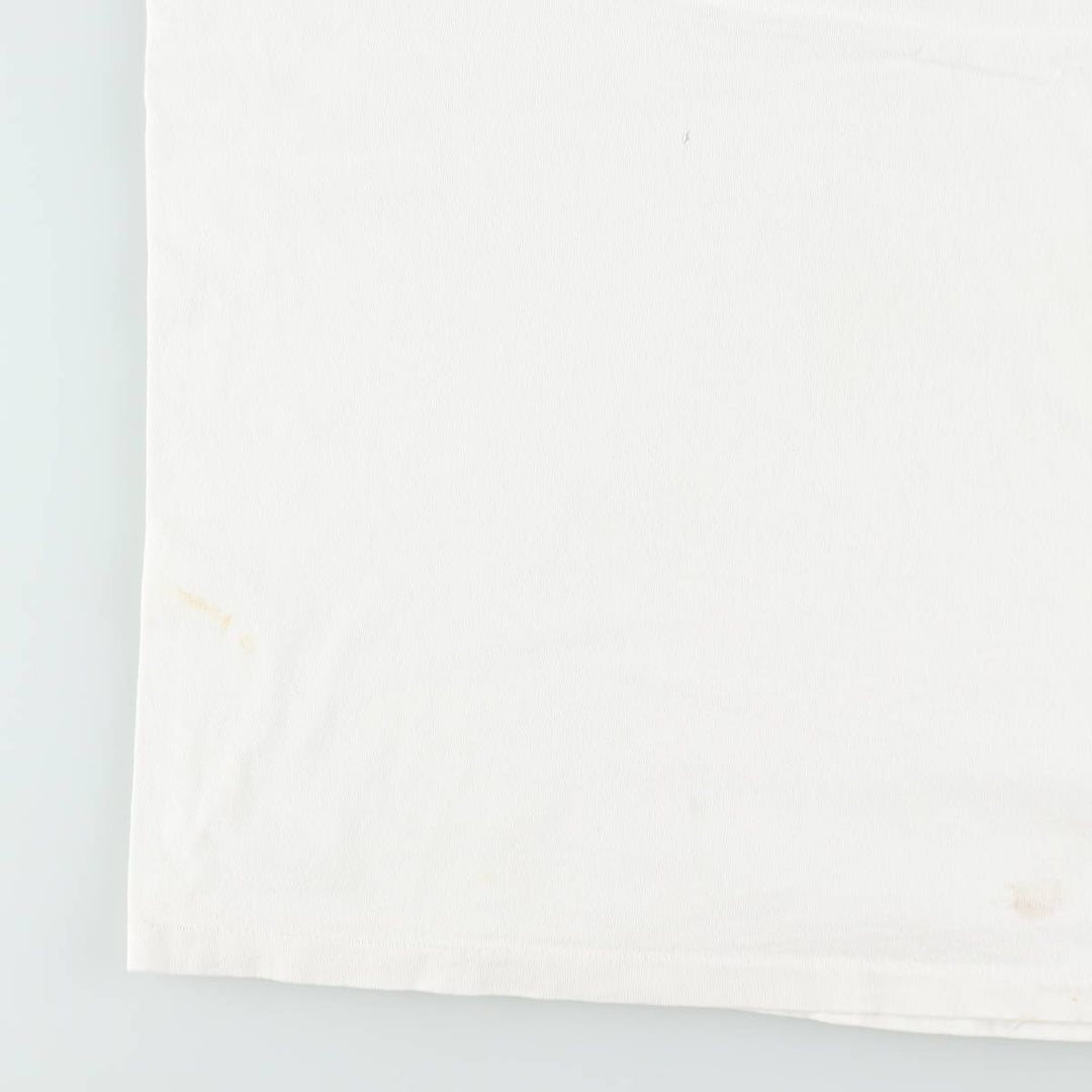 ~90'S Split Print T-Shirt, Men's XL equivalent, Vintage cotton white type Vintage Second Hand
