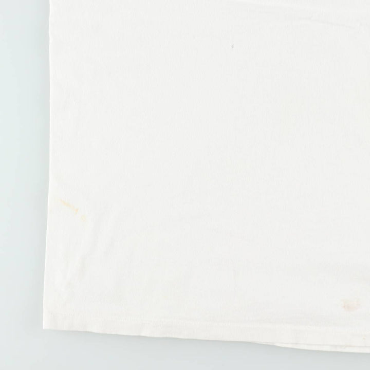~90'S Split Print T-Shirt, Men's XL equivalent, Vintage cotton white type Vintage Second Hand