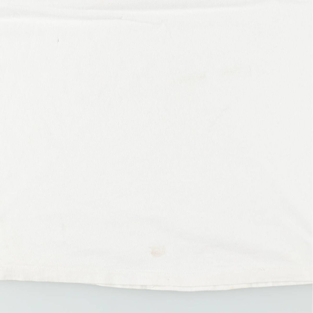 ~90'S Split Print T-Shirt, Men's XL equivalent, Vintage cotton white type Vintage Second Hand