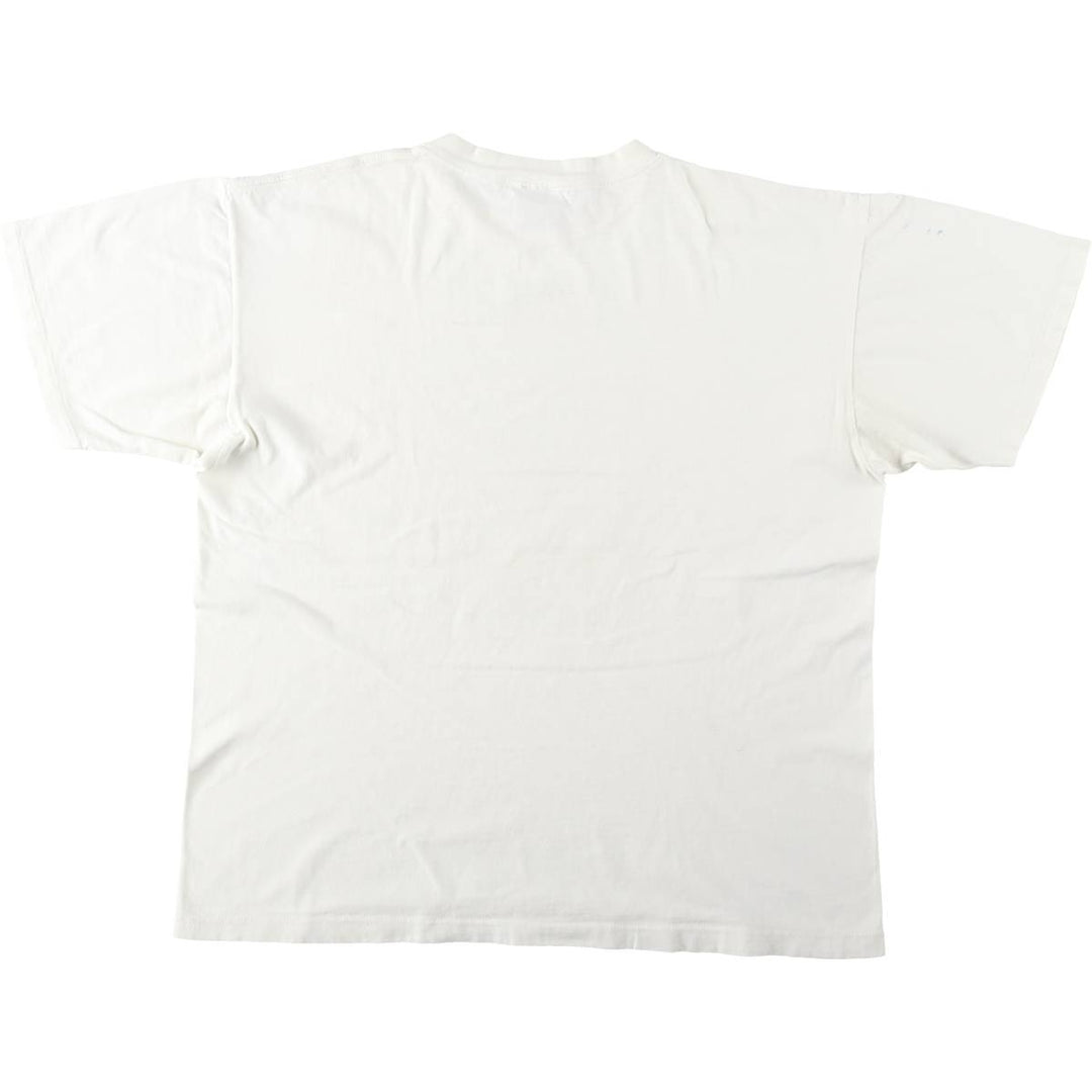 90'S ONEITA POWER-T Printed T-shirt Made in USA Men's XL Vintage cotton white type Vintage Second Hand