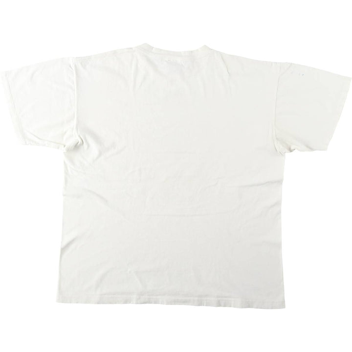 90'S ONEITA POWER-T Printed T-shirt Made in USA Men's XL Vintage cotton white type Vintage Second Hand