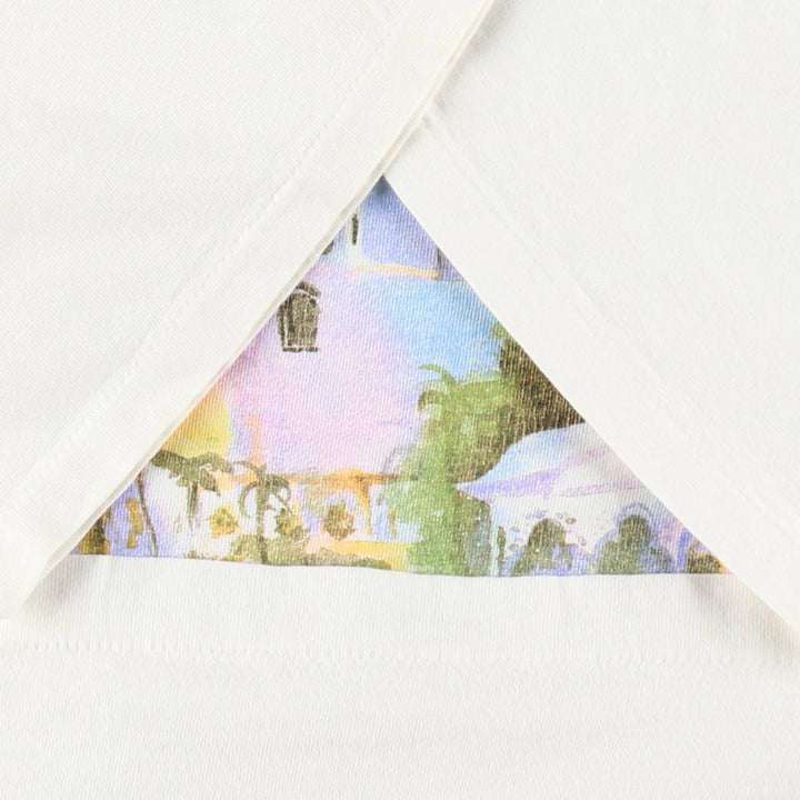 90'S ONEITA POWER-T Printed T-shirt Made in USA Men's XL Vintage cotton white type Vintage Second Hand