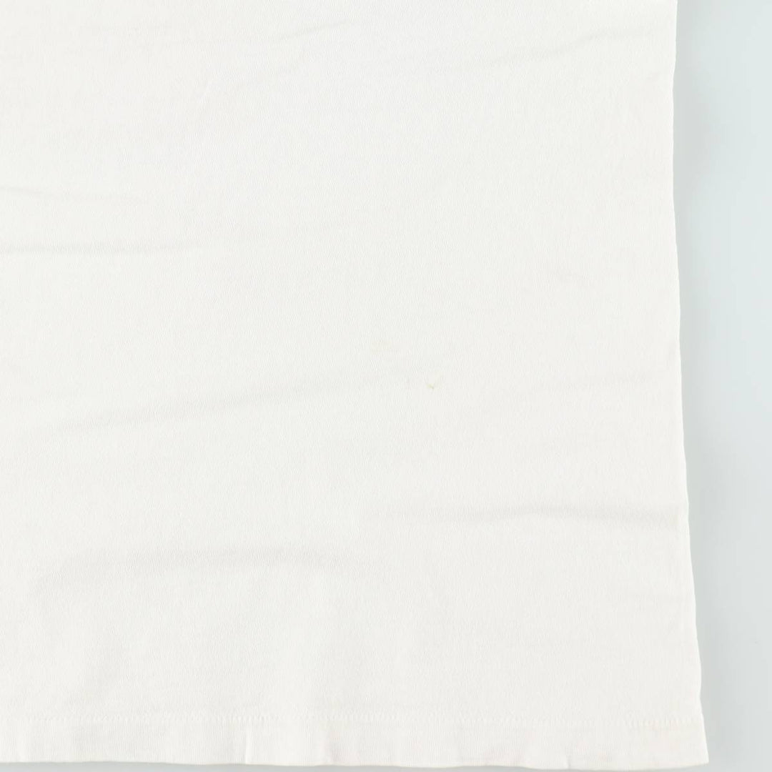 90'S ONEITA POWER-T Printed T-shirt Made in USA Men's XL Vintage cotton white type Vintage Second Hand