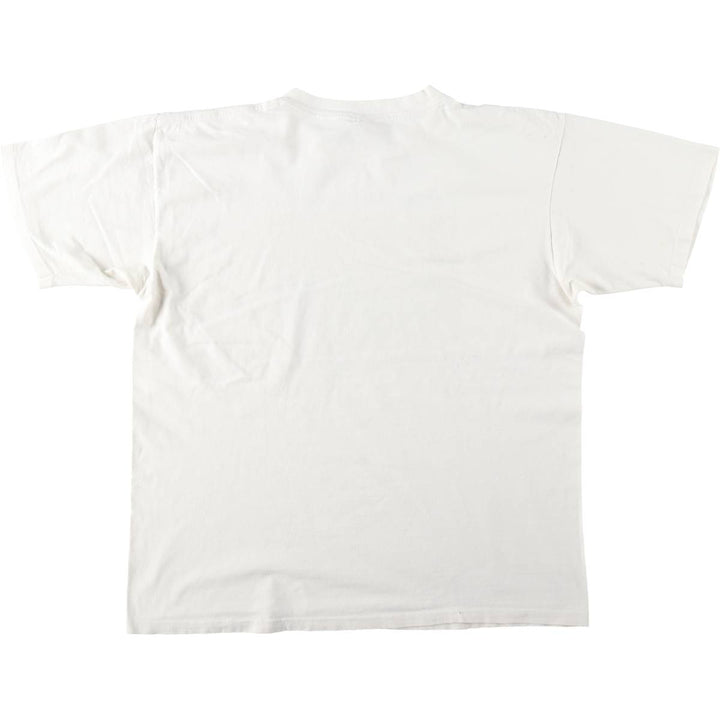 90'S ONEITA POWER-T Printed T-shirt Made in USA Men's XL Vintage cotton white type Vintage Second Hand