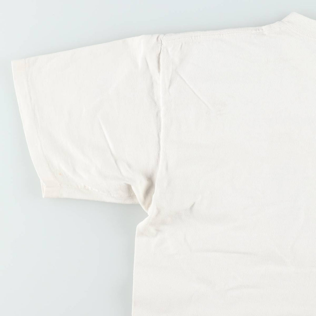 90'S ONEITA POWER-T Printed T-shirt Made in USA Men's XL Vintage cotton white type Vintage Second Hand