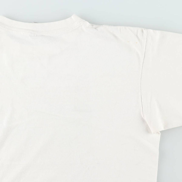 90'S ONEITA POWER-T Printed T-shirt Made in USA Men's XL Vintage cotton white type Vintage Second Hand