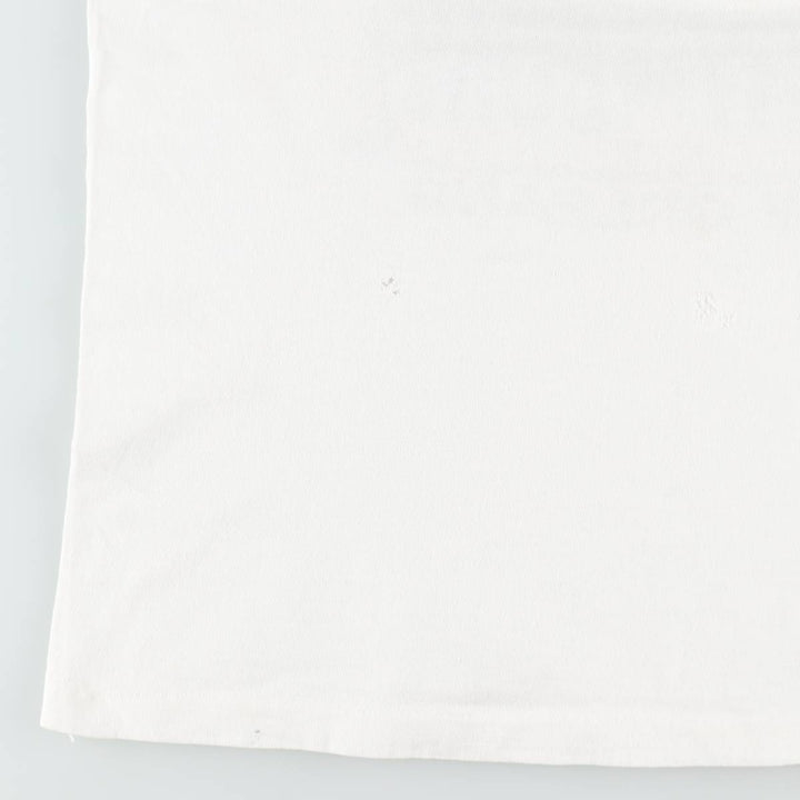 90'S Fruit of the Loom printed T-shirt, made in the USA, men's size L, vintage cotton white type Vintage Second Hand