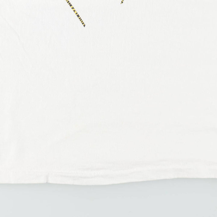 90'S ONEITA POWER-T Art T-Shirt, Made in USA, Men's XL equivalent, Vintage cotton white type Vintage Second Hand