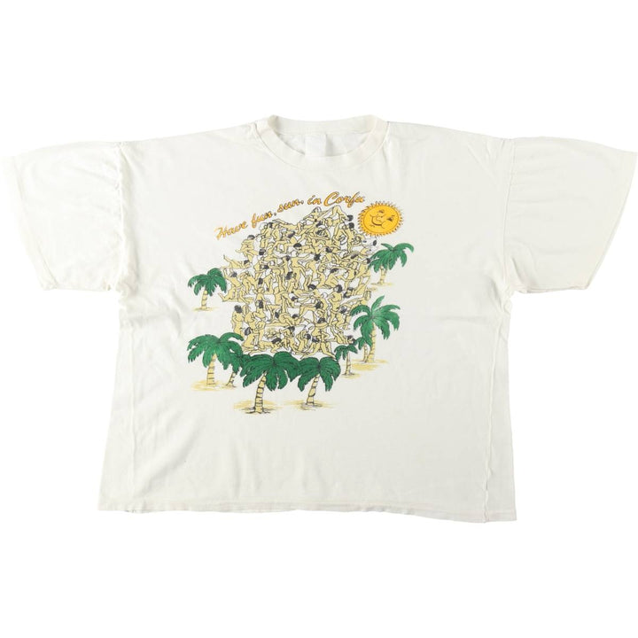 ~90'S Erotic Print T-Shirt, Men's Size L (Equivalent), Vintage unclear white type Vintage Second Hand
