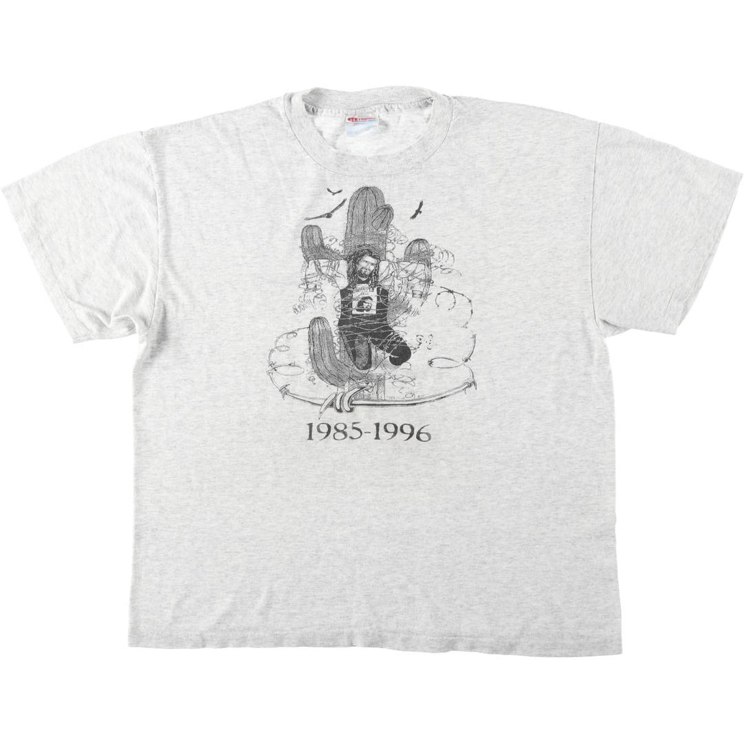 90'S Hanes HEAVYWEIGHT 50 cotton pale white type Vintage Second Hand