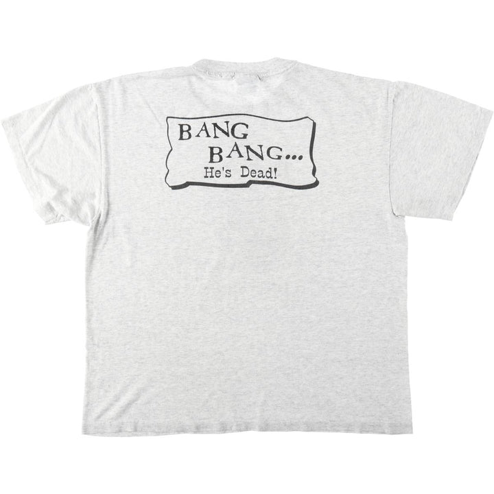 90'S Hanes HEAVYWEIGHT 50 cotton pale white type Vintage Second Hand