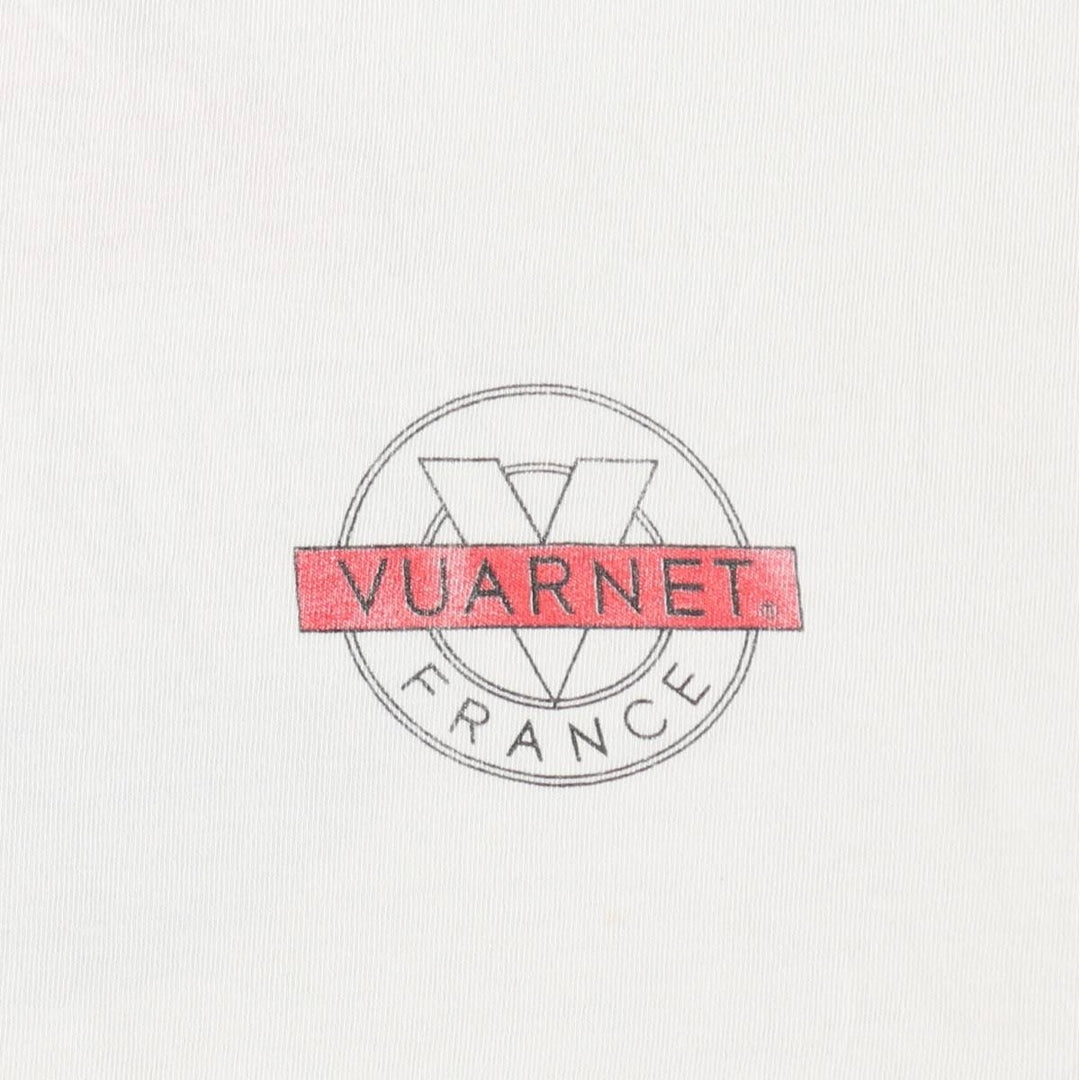 90'S VUARNET advertising T-shirt, made in USA, men's size L equivalent, vintage. cotton white type Vintage Second Hand
